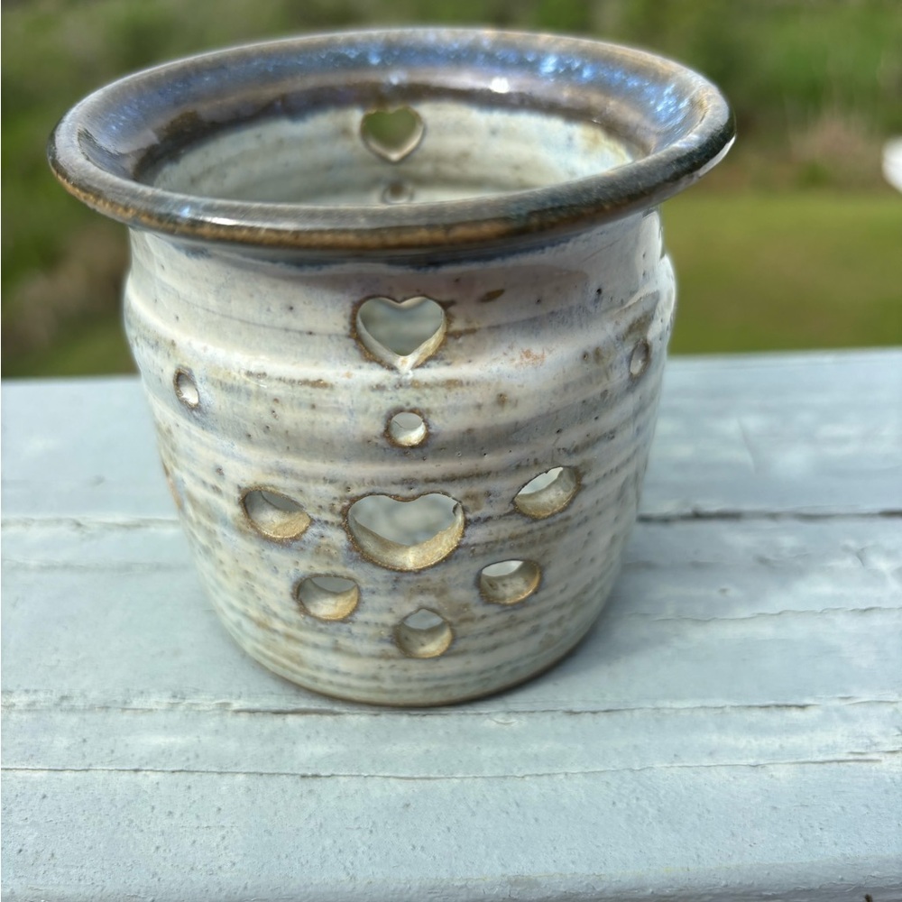 J. Palmer Downes Glazed Pottery Ceramic Candle Tealight Holder